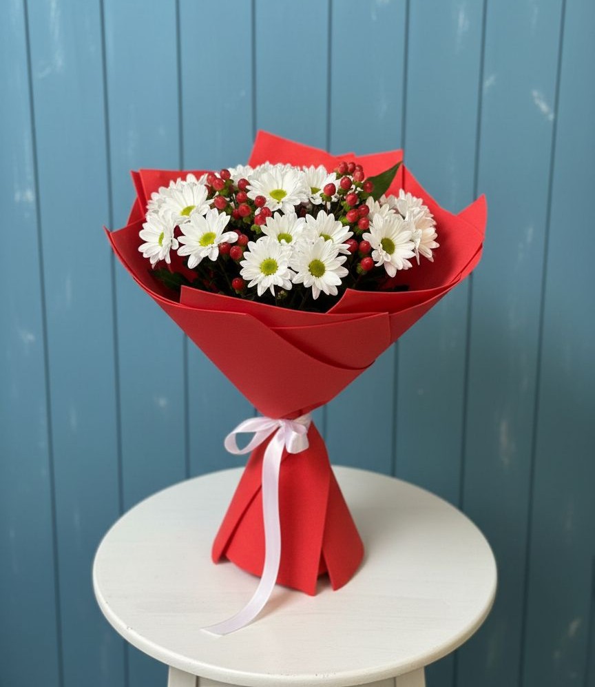 Букет цветов из: Хризантемы в Рышково