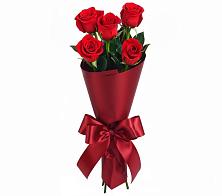 Букет 5 Красных роз Эдлесс Лав в Рышково