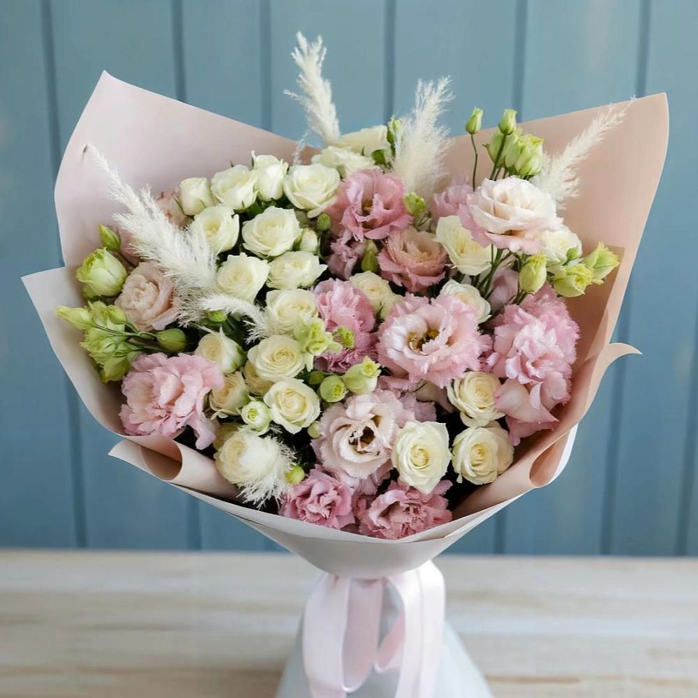 Букет цветов из: Альстромерии и Розы в Рышково