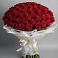 Букет 101 Красная роза Блэк Мэджик в Рышково