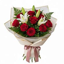 Букет цветов из:  Лилии и Розы #REPLACE_PRED# Рышково