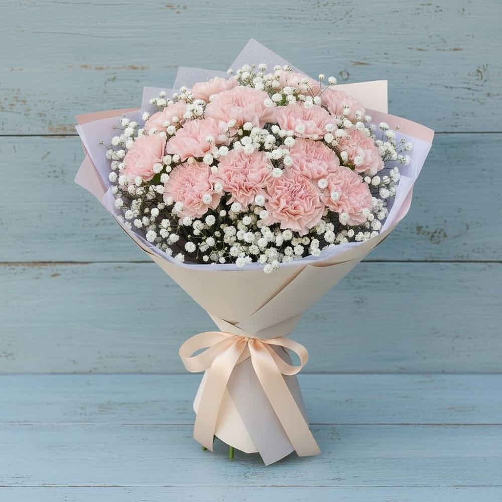 Букет цветов из: Гвоздики в Рышково