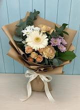 Букет цветов из:  Герберы и Хризантемы в Рышково
