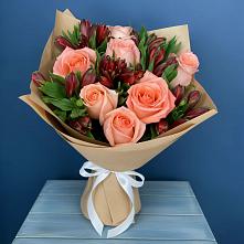 Букет цветов из:  Розы и Альстромерии #REPLACE_PRED# Рышково