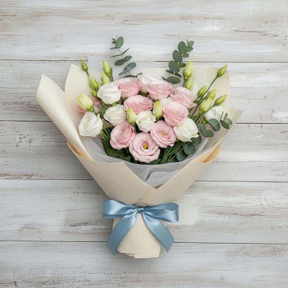 Букет цветов из: Лизиантусы в Рышково